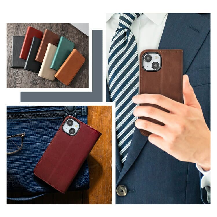 【P15倍】iPhone17 ケース 手帳型 本革 iPhone18Pro iPhone17e iPhone18ProMax iPhone16 iPhone16e iPhone17Pro iPhone15 iPhone16Pro ケース iPhone14 iPhone15Pro iPhone 16Plus 16ProMax ケース スマホケース iPhone13 iPhoneSE 第3世代 手帳 thumbnail 3