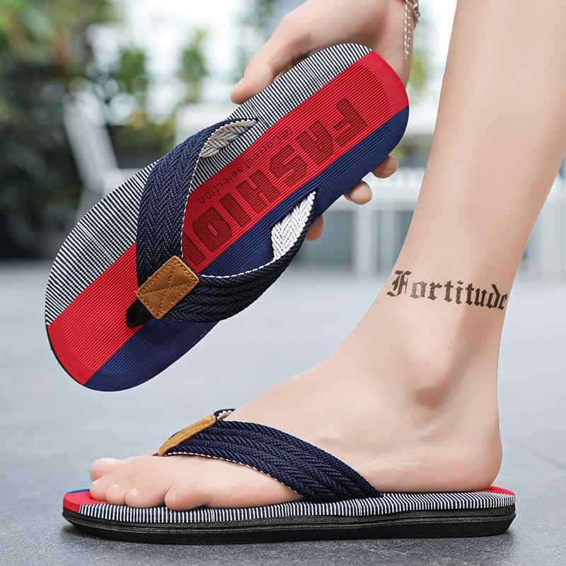 サンダル メンズ 男性用 トングサンダル 厚底 高ヒール 編み込み レザー切り替え EVA PVC 滑り止め 軽量 夏 旅行 バスルーム ビーチ レジャー カジュアル 普段使い