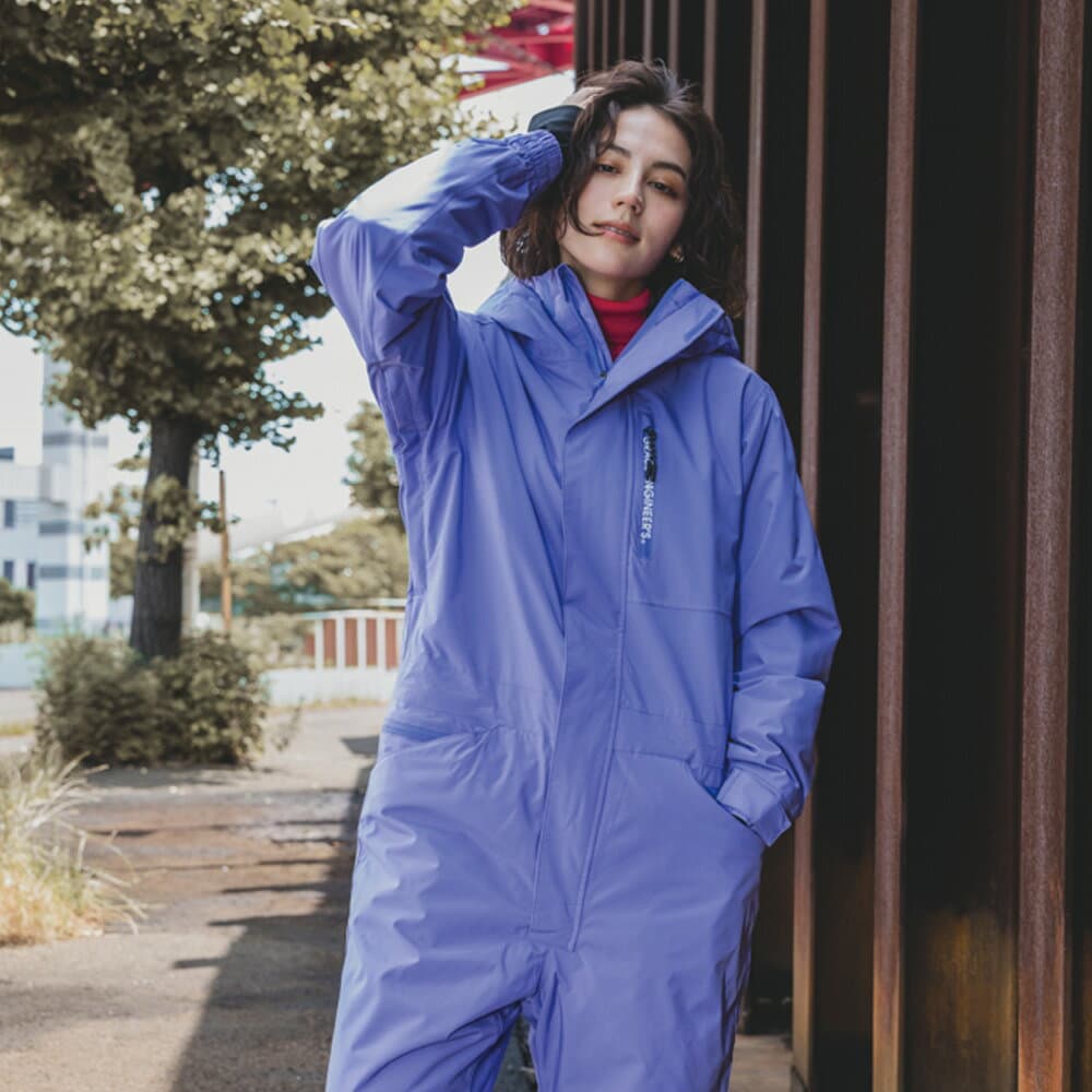 【マラソン期間限定P10倍】バイク 防寒着 ウェア ツナギ つなぎ つなぎ服 冬 アメリカン おしゃれ メンズ レディース ブリザードシェルツナギ GRACE ENGINEER'S 4色 8サイズ ジャケット 上下 防寒 防風 防水 暖かい キャンプ アウトドア ツーリング オートバイ 釣り thumbnail 3