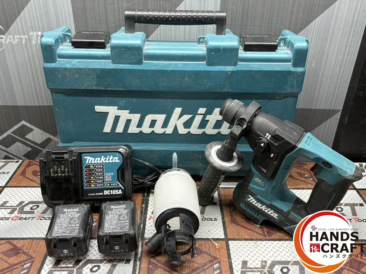〇【送料無料】マキタ Makita HR166DSMX 16mm充電式ハンマドリル バッテリ×2・充電器付き【ハンズクラフト佐賀】【中古】