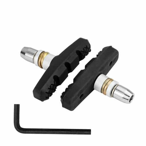 FEELCAT自転車ブレーキシューVタイプ60mm/70mm折りたたみ自転車用小径車全天候型Vブレーキ消音ブレーキパッドミニベロ用2ペア入(B-ブレーキシュー60mm(2個))