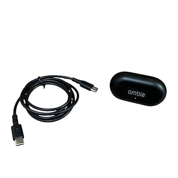 【中古】≪生産終了≫ambie AM-TW01 sound earcuffs （アンビー サウンド イヤカフ）耳をふさがないながら聴き/完全ワイヤレス/最大6時間連続再生＋ケー