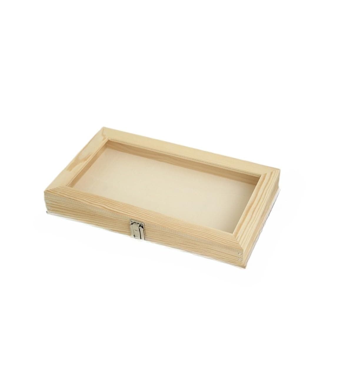 透明な標本箱 昆虫蝶用の標本展示ボックス カブトムシや蝶などの昆虫標本を収納するためのお土産用 サイズ 38 * 22 * 5.5 松材の天然素材製