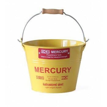 マーキュリー ブリキバケツ スモール イエロー ME048165【メーカー直送：代金引換不可：同梱不可】【北海道・沖縄・離島は配達不可】