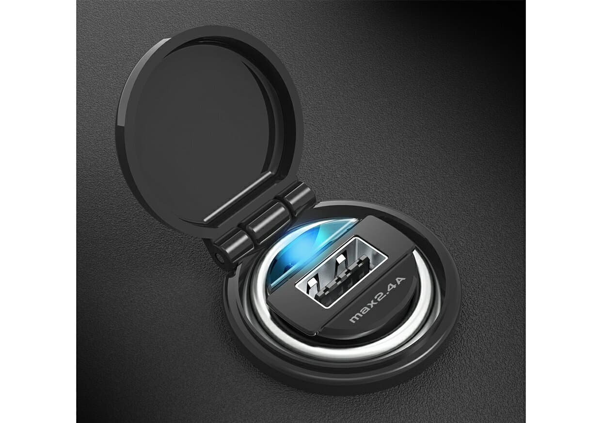 カシムラ DC-2.4A-リバーシブルUSB 自動判定 インジケータ DC027 [車用品 バイク用品 アクセサリー スマホ タブレット 携帯電話用品 カーチャージャー] thumbnail 2