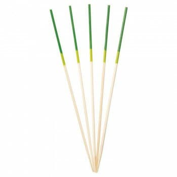 萬洋 2色かんじょう串 (黄緑・緑)12cm100本入 18-378D【メーカー直送：代金引換不可：同梱不可】【北海道・沖縄・離島は配達不可】
