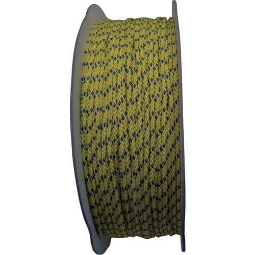 ■まつうら PPカラー8打ちコード(芯入り) 3mmΦ×300m 黄/青 ドラム巻〔品番:PPCOLORCORD3X300DR〕【2686479:0】[送料別途見積り][法人・事業所限定][外直送][店頭受取不可]
