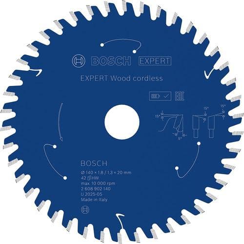 ■ボッシュ EXPERT丸のこ刃木材用 140×42T〔品番:2608902140〕【7167025:0】[送料別途見積り][掲外取寄][店頭受取不可]