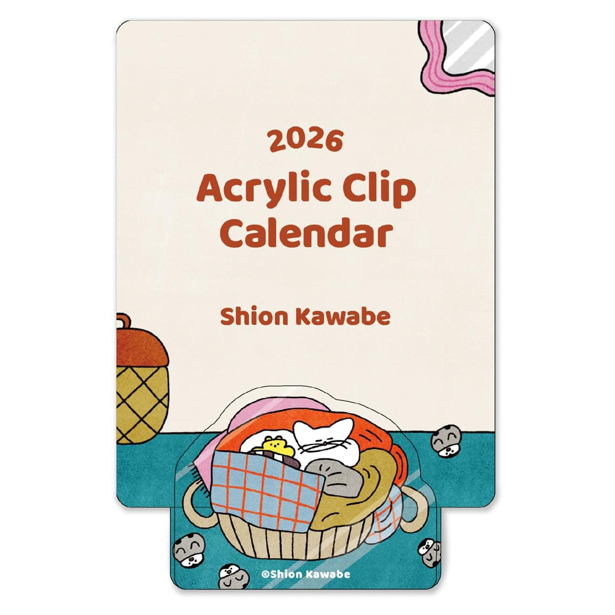【送料無料】2026年カレンダー アクリルクリップカレンダー/かわべしおん 色：マルチカラー
