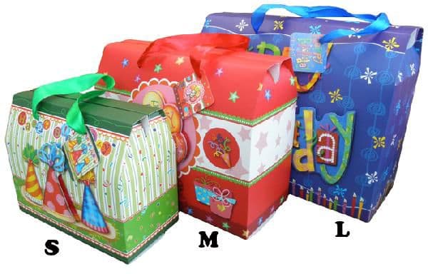 ハッピーバースデー ギフトボックス (Sサイズ) ■ ラッピング プレゼント 誕生日 アメリカン雑貨