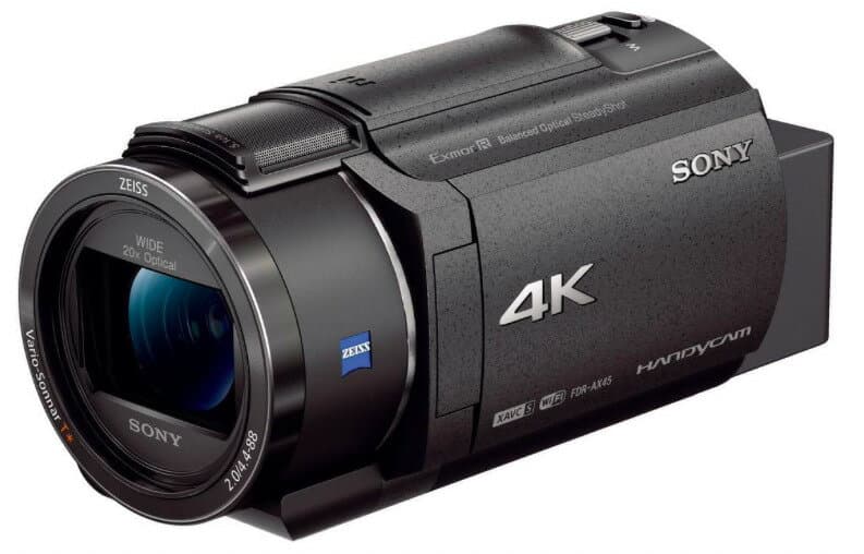 【中古】【1ヶ月保証】 ビデオカメラ ソニー SONY FDR-AX45 ブラック 内蔵メモリー64GB 光学ズーム20倍 空間光学手ブレ補正 FDR-AX45 B