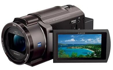 【中古】【1ヶ月保証】 ビデオカメラ ソニー SONY Handycam FDR-AX45A(2022年モデル) ブロンズブラウン 内蔵メモリー64GB 光学ズーム20倍 空間光学手ブレ補正 FDR-AX45A B