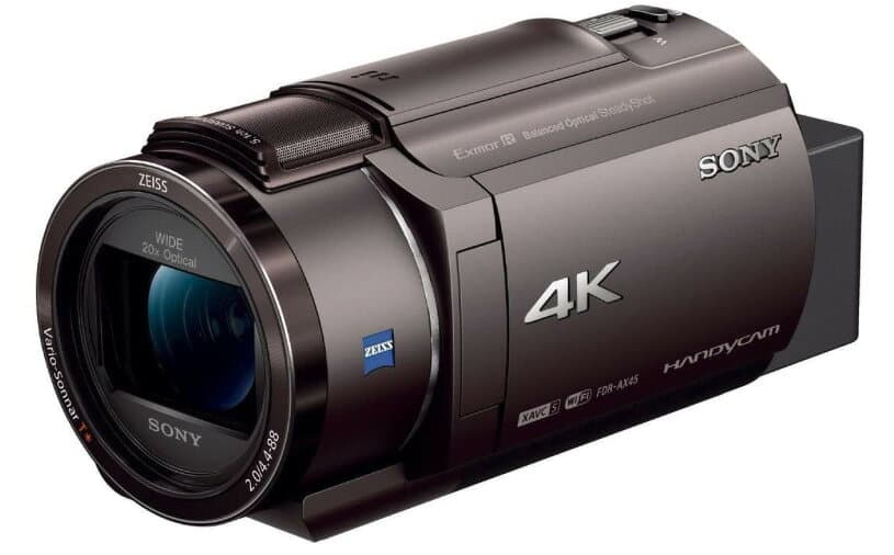【中古】【1ヶ月保証】 ビデオカメラ ソニー SONY Handycam FDR-AX45A(2022年モデル) ブロンズブラウン 内蔵メモリー64GB 光学ズーム20倍 空間光学手ブレ補正 FDR-AX45A B thumbnail 2
