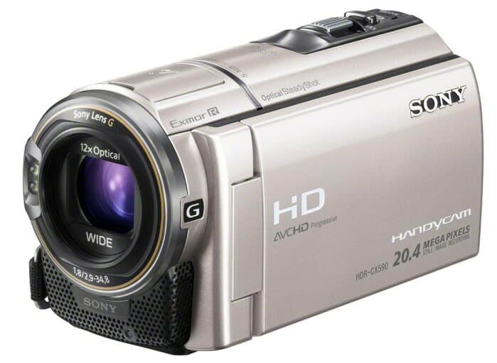 【中古】【1ヶ月保証】 ビデオカメラ ソニー SONY Handycam HDR-CX590V シャンパンシルバー