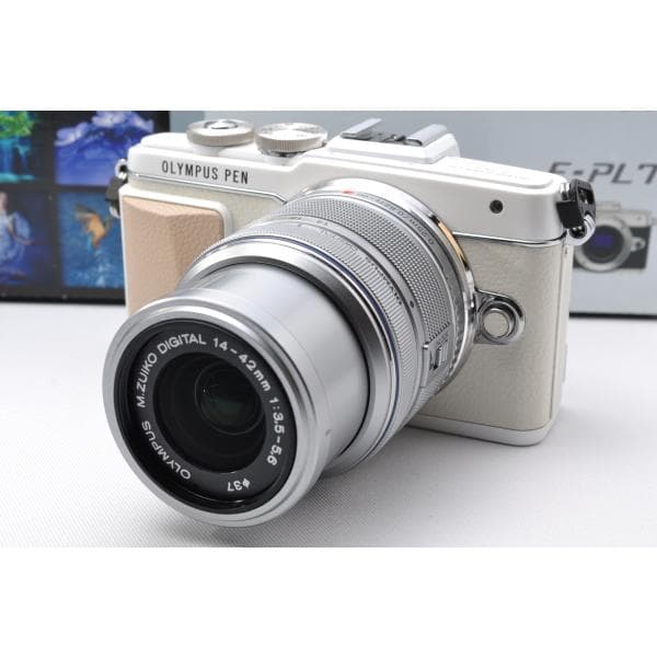 【中古】【1ヶ月保証】 オリンパス OLYMPUS ペン E-PL7 レンズセット ホワイト ミラーレス