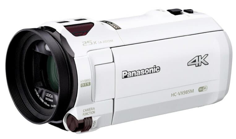 【中古】【1ヶ月保証】 ビデオカメラ パナソニック Panasonic 4K ビデオカメラ VX985M 64GB あとから補正 ホワイト HC-VX985M-W