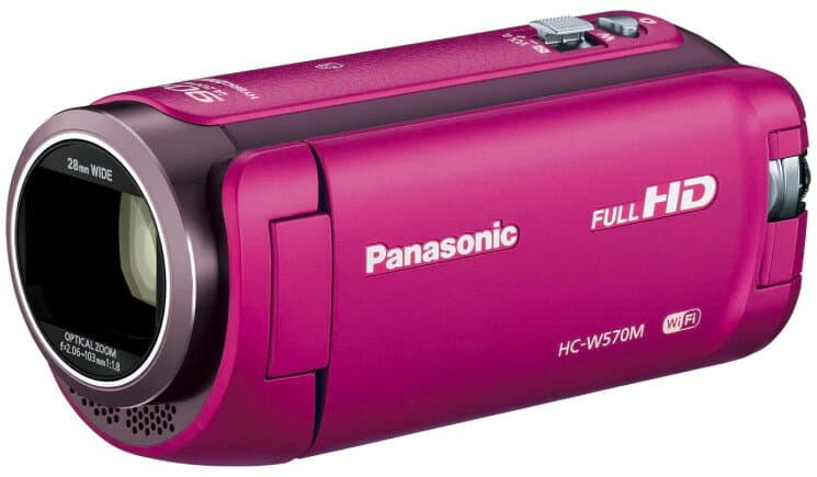 【中古】【1ヶ月保証】 ビデオカメラ パナソニック Panasonic HDビデオカメラ W570M 高倍率90倍ズーム ピンク HC-W570M-P