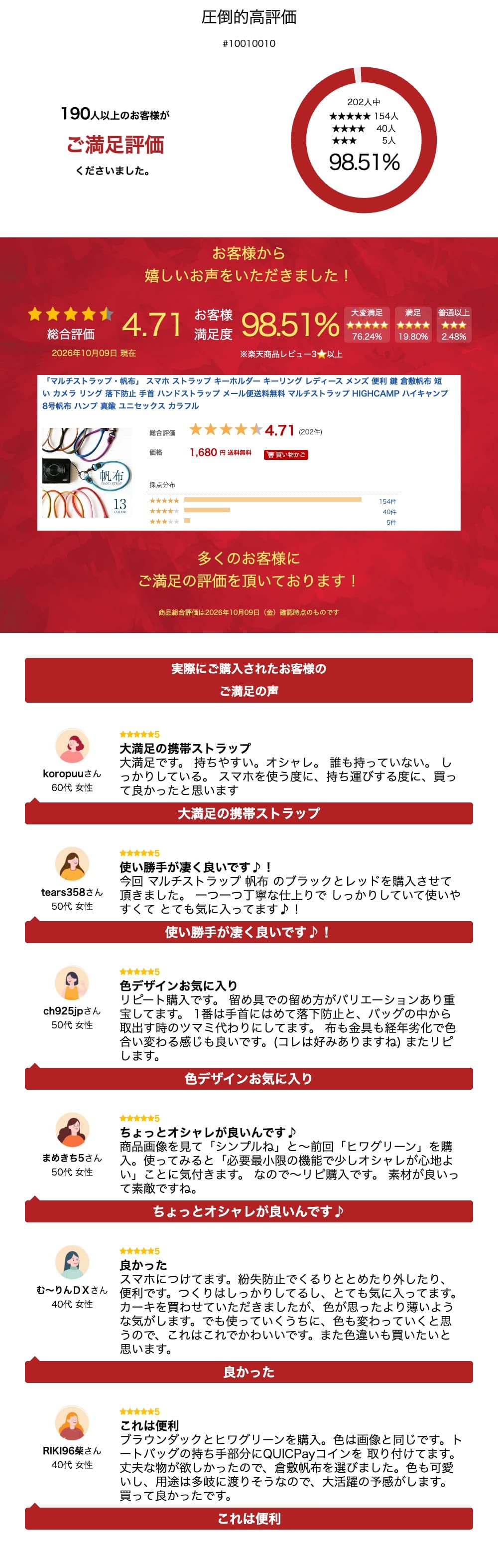 「マルチストラップ・帆布」 スマホ ストラップ キーホルダー キーリング レディース メンズ 便利 鍵 倉敷帆布 短い カメラ リング 落下防止 手首 ハンドストラップ メール便送料無料 マルチストラップ HIGHCAMP ハイキャンプ 8号帆布 ハンプ 真鍮 ユニセックス カラフル thumbnail 3