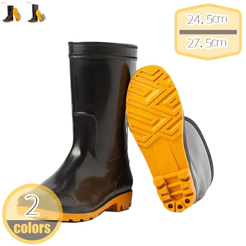 レインシューズ メンズ ブーツ 完全防水 レインブーツ 長靴 軽量 防水 スノーシューズ スノーブーツ ワークブーツ 防滑 男 防水 雨 靴 雪 快適 ガーデニング アウトドア レジャー 園芸ブーツ ラバーシューズ 春夏 hikari-plus