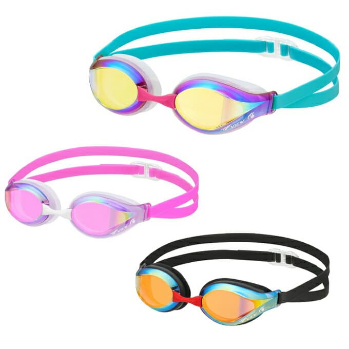 ビュー VIEW クッション付き スイミングゴーグル ジュニア WA ジュニアレーシングミラーゴーグル V260JSAM od