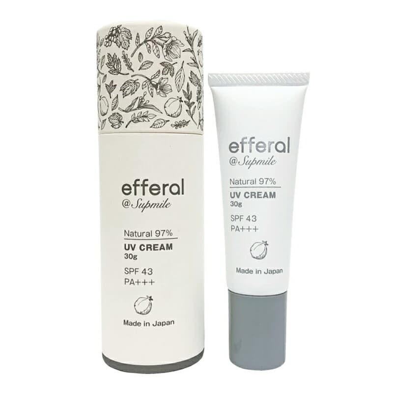 Supmile（サプミーレ）efferal（エフェラル）ナチュラルUVケアクリーム 30g