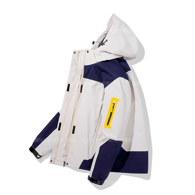 マウンテンパーカー パーカー 登山服 ジャケット メンズ アウター レディース 撥水 ブルゾン 秋 冬 アウトドア 防風 ウインドブレーカー カジュアル ナイロンジャケット ライナー付き 登山 防寒 無地 3 IN 1 スリーインワンジャケット キャンプウエア フード付き 四季兼用 thumbnail 2