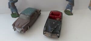 【送料無料】ホビー　模型車　車　レーシングカー フィアットビュースポーツバッチlot de 2 dinky toys fiat 1200 grande vue 531 simca 8 sport