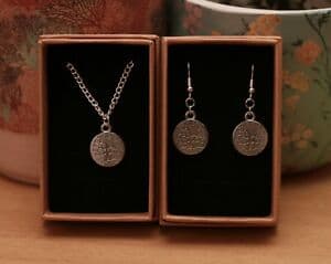 【送料無料】ジュエリー・アクセサリー ネックレスイヤリングセットhandmade albero della vita collana e orecchini set