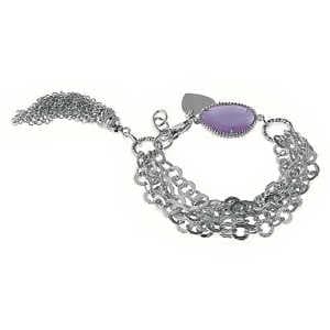 【送料無料】ブレスレット　アクセサリ—　ジュエリーブレスレットワイヤラベンダーストーンbliss jewelry, bracelet woman 3 wire with lavender stone 20075500