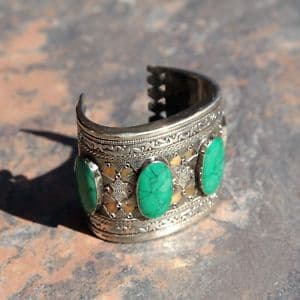 【送料無料】イタリアン　ブレスレット　ブレスレットダンスマラカイトベリーダンスbracciale 1pc turkman tribale dance ats vero malachite danza del ventre 502a1