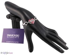 【送料無料】イタリアン　ブレスレット　マスターブレスレットシルバースワロフスキーエレメントbracciale maestra argento swarovski elements originale g4love cuore insegnante