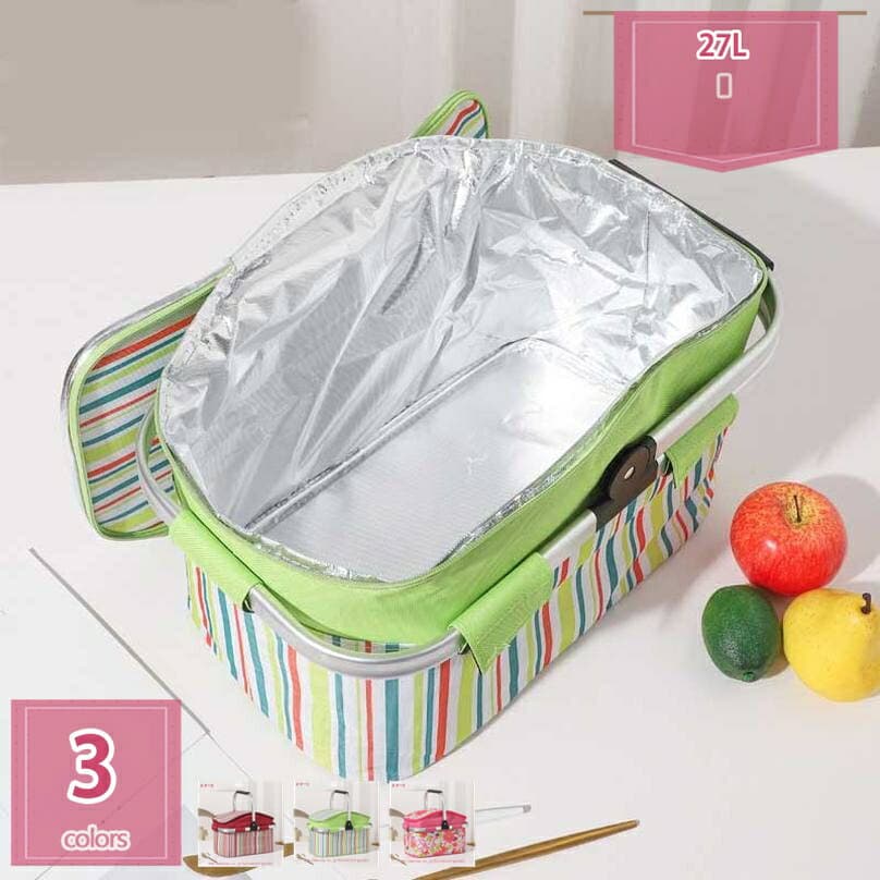 クーラーボックス ソフトタイプ 折り畳み キャンプ用品 釣り 部活 丈夫 レジかご バッグ バスケット 保冷バスケット 保温バッグ クーラーバッグ 軽量 持ち運び便利 アウトドア ピクニック 運動会 通勤 お花見 レジャー holosbird-goods1