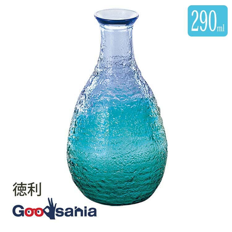 東洋佐々木ガラス 徳利 珊瑚の海 290ml 約φ3.6×H15cm 日本製 WA165CB/EG ブルー・グリーン ( 青色 青 ブルー おしゃれ ガラス 日本酒 酒 冷酒 業務用 とっくり 酒器 グリーン 涼しげ 冷酒 焼酎 梅酒 お酒 )