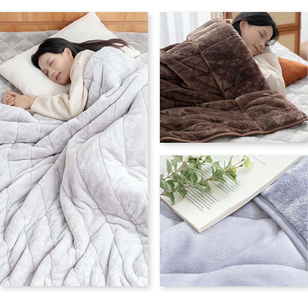 【クーポン10%OFF 10/4 20時〜】毛布 もこもこ シングル 厚手 2枚合わせ ダブル シンサレート中綿 襟付き 掛け毛布 合わせ毛布 三層構造 あったか 保温 ポカポカ 軽量 洗える 毛抜けない 静電気防止 送料無料 thumbnail 3