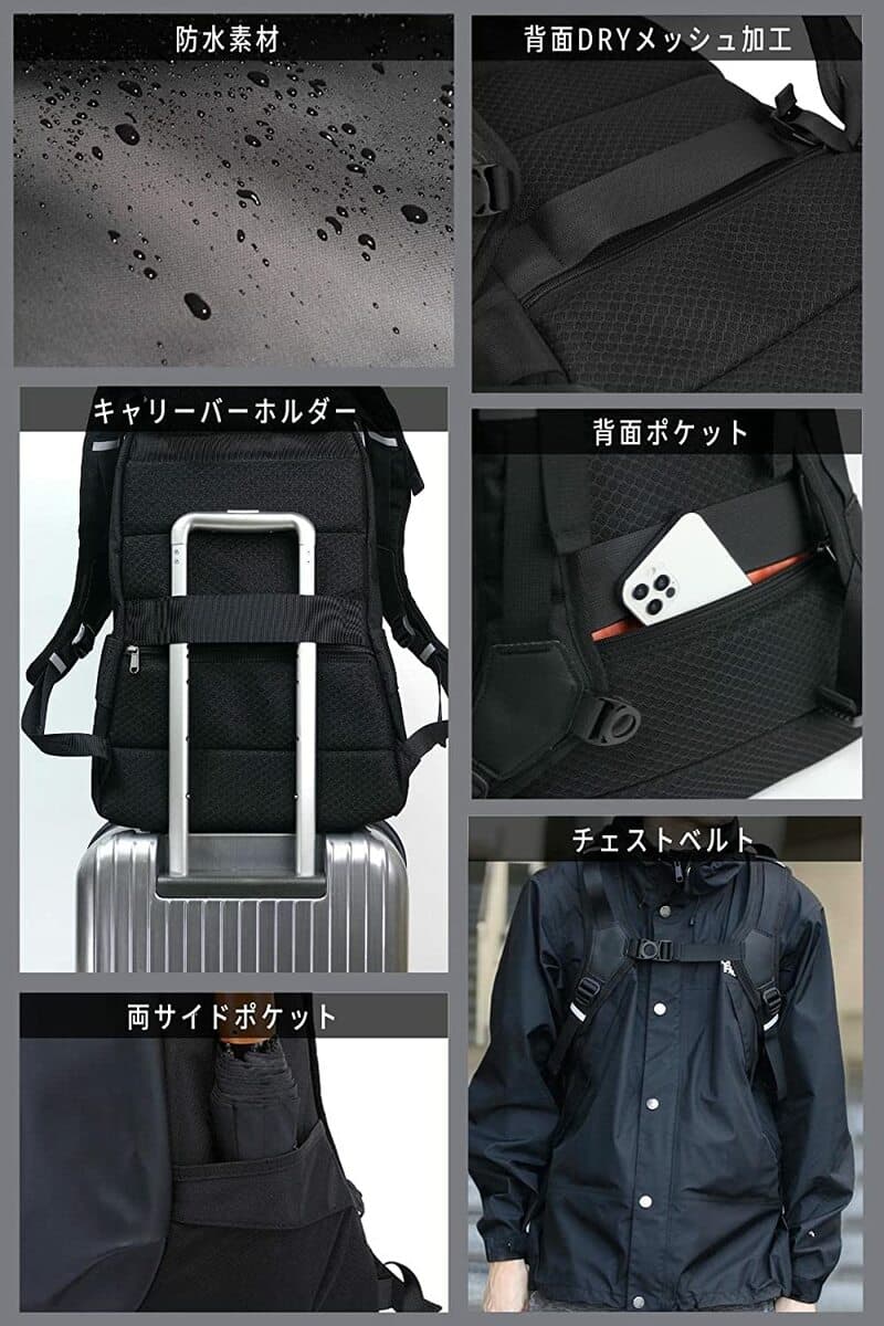 バイク用 リュックサック ヘルメットバック バイク用デイパック ヘルメット 収納 防水 大容量 オートバイ デイパック リュック フルフェイス ジェット ハーフ メンズ レディース キャンプ ツーリング thumbnail 3