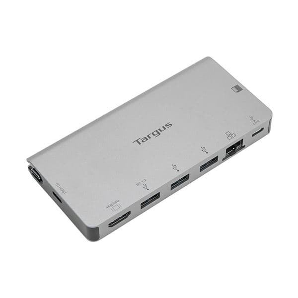 Targus USB-C 4K HDMIドッキングステーション カードリーダー 100W PDパススルー充電対応 シルバー DOCK414 1個[21]
