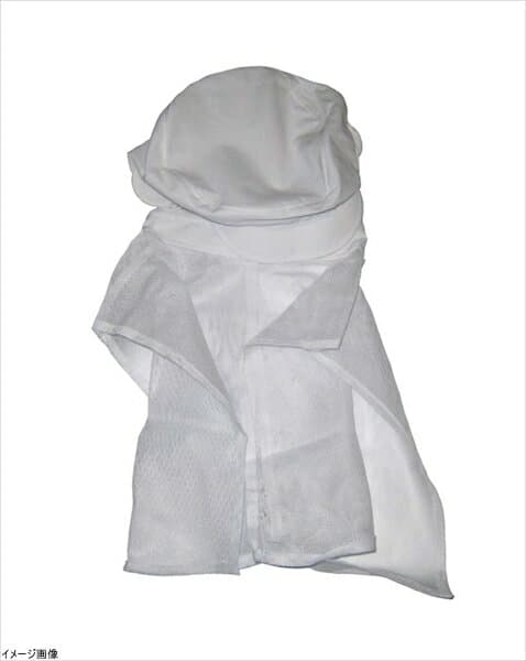 頭巾帽子 ケープ付タイプ M 白 9-1011