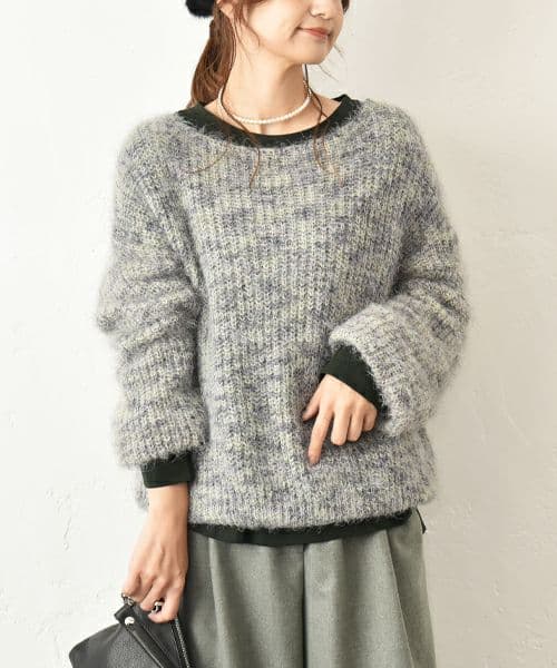 【SALE】HUMS｜カラーシャギーニット [[C-5128]][C]