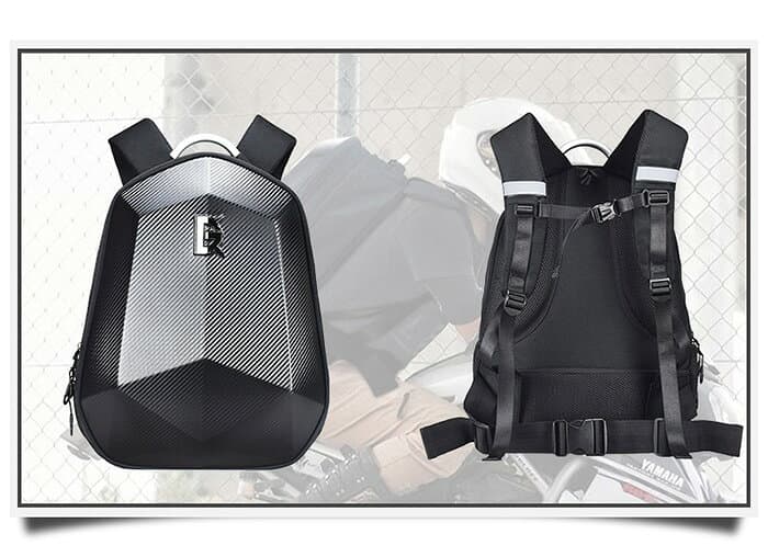 バイク用 ツーリング リュックサック バックパック ヘルメットバッグ バイクバック 耐久性 容量拡張機能 レーシングバッグ 大容量収納 防水 通気 通学 通勤 thumbnail 3