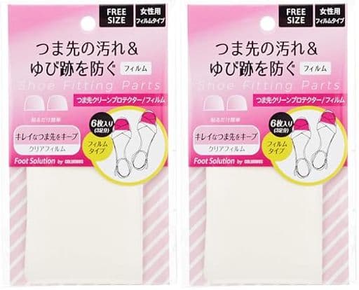[columbus(コロンブス)]汚れ防止フィルムつま先クリーンプロテクターフィルムタイプクリアFree