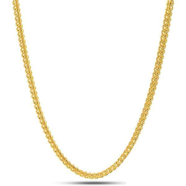 KING ICE キングアイス ネックレス チェーン 2.5MM FRANCO CHAIN 14kゴールド 金 シルバー メンズ 人気[アクセサリー] ユ00582 thumbnail 2