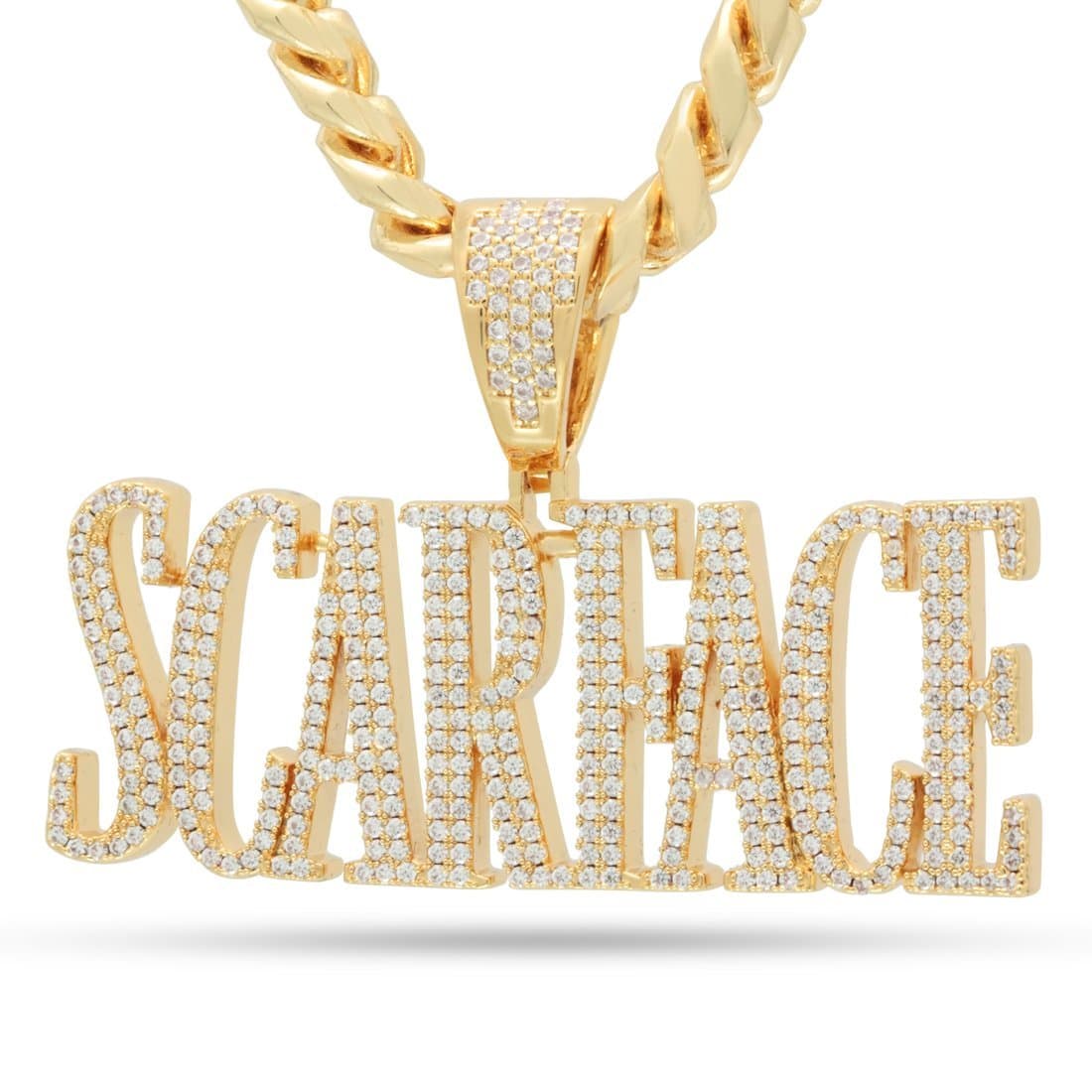 KING ICE キングアイス ネックレス チェーン SCARFACE LOGO NECKLACE 14kゴールド 金 シルバー コラボ メンズ 人気 スカーフェイス ストリート[アクセサリー] thumbnail 2