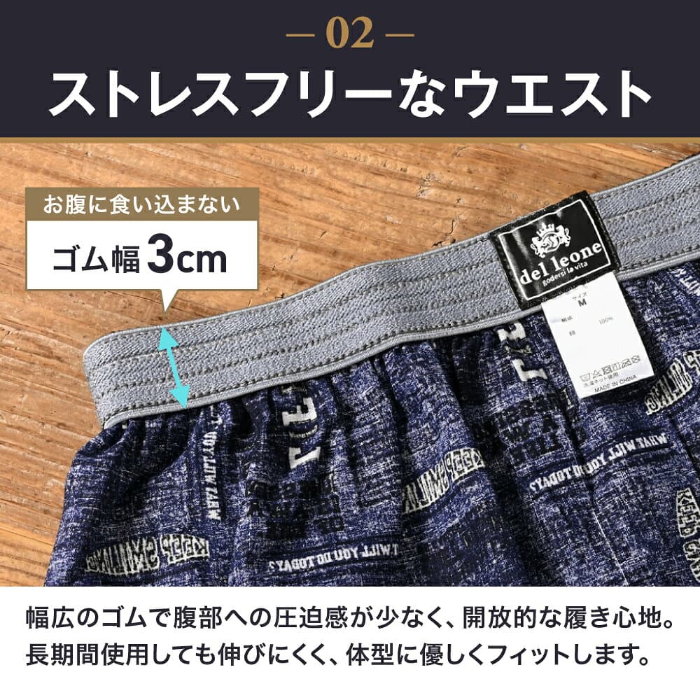 【マラソン限定★クーポンで100円OFF】【楽天1位&23冠】 トランクス メンズ 4枚セット 抗菌防臭加工 プリント 綿100% 前開き ボタン付き 紳士 男性 パンツ 下着 肌着 おしゃれ インナー アンダーウェア M L LL 3L 4L 5L まとめ買い プレゼント 送料無料 ギフト thumbnail 3