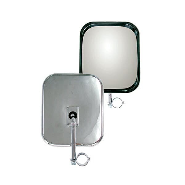 信栄物産 サイドサポートミラー角 150×175 メッキ SR-10C | 大型 トラック ミラー 鏡 補助ミラー 死角 サイドミラー トラック用補助ミラー トラック用 トラック用品 死角ミラー 補助 死角防止 安全対策カー用品 安全確認ミラー 運転 トラックミラー 死角対策 事故防止 左側