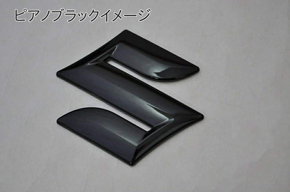JB64　ジムニー　マットブラックorピアノブラックエンブレム　3点SET　　INVENTER/grow/メッキ/ブラッククローム/ゴールド/車エンブレム/車パーツ/ thumbnail 3