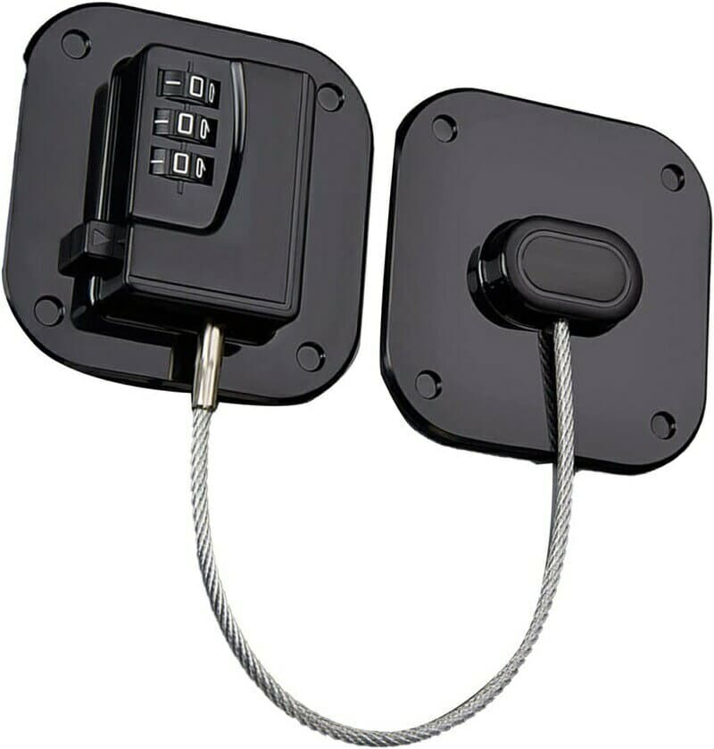 ＼超目玉商品／ドアロック 冷蔵庫ロック ダイヤル式 ベビーガード イタズラ防止 認知症老人介護 地震対策 子供 ペットのごみ箱 窓 扉 戸棚 犬猫 コンパクト 指挟み防止 チャイルドロック 安全ロック 丈夫