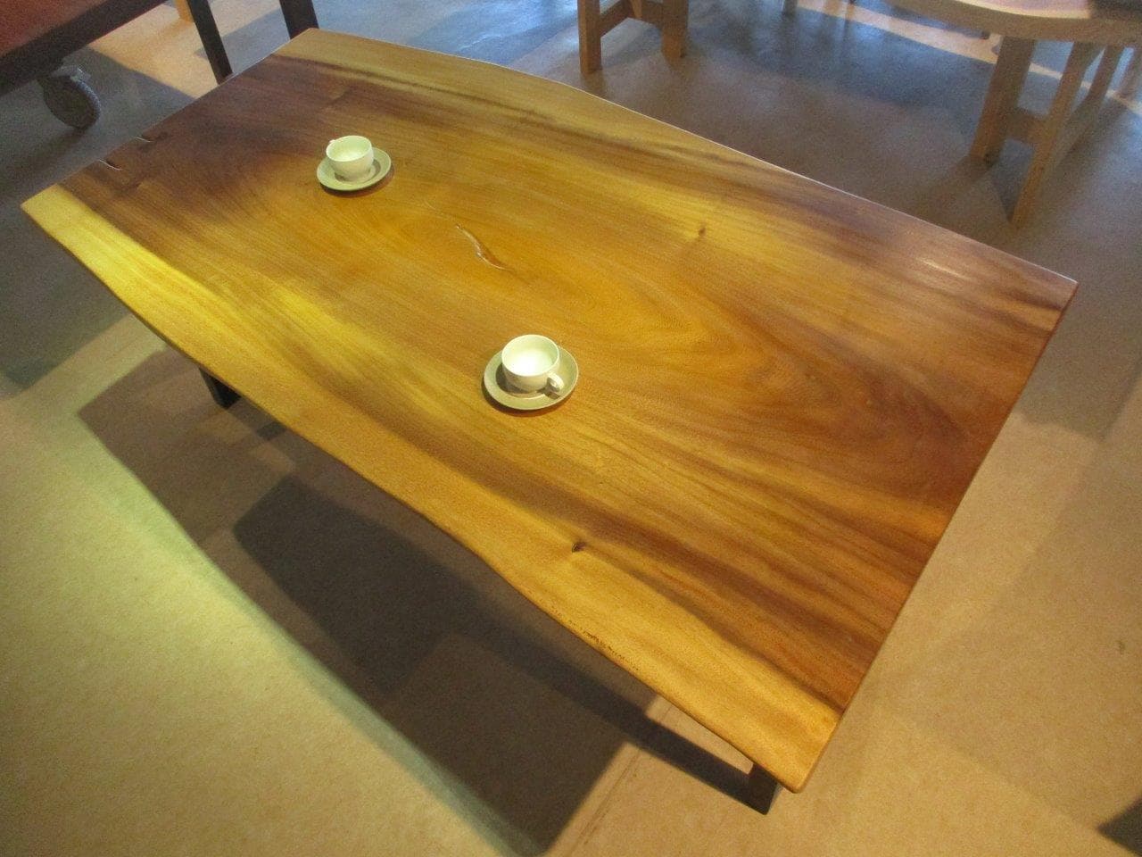 J-0025■ モンキーポッド 一枚板 ダイニングテーブル ローテーブル 無垢一枚板 テーブル 豪華テーブル ダイニング カウンター 座卓 天板 無垢材 1枚板 インテリア 家具 木製テーブル【送料無料】