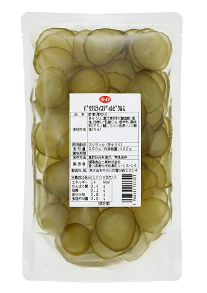 ★まとめ買い★　S=O　パウチスライスディルピクルス 400g　×12個【イージャパンモール】