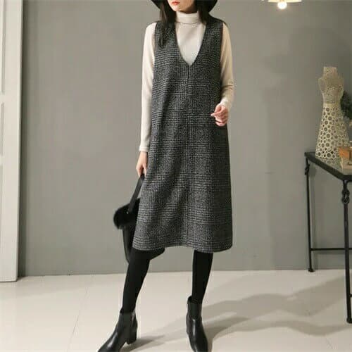 ジャンパースカート 秋 冬 大人 ロング レディース ジャンスカ ワンピース ジャンパースカート 夏 春 秋 30代 40代 50代 カジュアル サロペット スカート キャミワンピース 上品 シーズンレスで活用 脚長効果も抜群 通勤 おしゃれ ゆったり グレー チェック