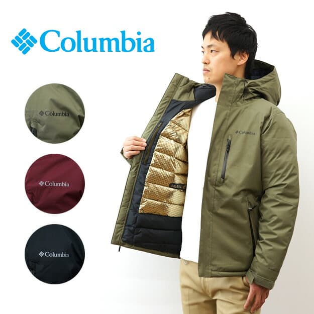 Columbia（コロンビア） Oak Harbor II Insulated Jacket オーク ハーバー 2 インシュレイテッド ジャケット オムニヒート インフィニティ 裏地 金色 ゴールド オムニテック 防水 中綿 ダウンジャケット メンズ アウター マウンテン パーカー 冬 防寒 通勤 通学 【WE3085】